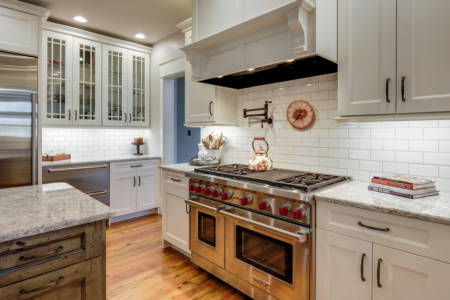 Franklin Tennessee Farmhouse Kitchen Remodel White Cabinets