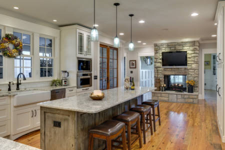 Franklin Tennessee Farmhouse Kitchen Remodel White Cabinets