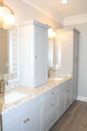 Franklin Tennessee Bathroom Remodel Vanity Mirrors Lights