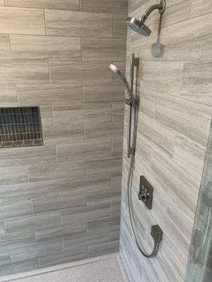 Franklin Tennessee Bathroom Remodel vanity tile shower lights