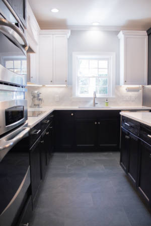 Franklin Tennessee Kitchen Remodel Black and White