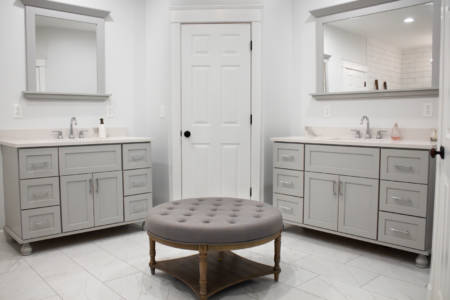 Franklin Tennessee Bathroom Remodel Cabinets Tile Mirrors Shower