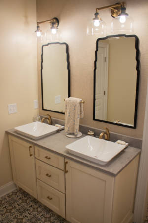 Franklin Tennessee Bathroom Remodel Cabinets Mirrors Lights