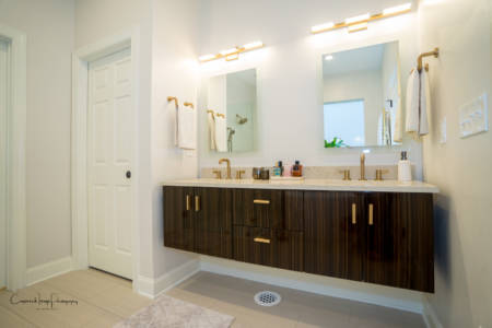 Franklin Tennessee Bathroom Remodel Vanity Mirrors Lights