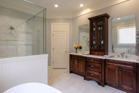 Franklin Tennessee Bathroom Remodel Vanity Tub Shower Floors